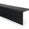 Quest Cornière PVC 50x20 mm de protection et de décoration, baguette d'angle de finition, profilé L, KT, rigide, noir, 200 cm- Plinthe Pour Sol En Vinyle Et Pvc