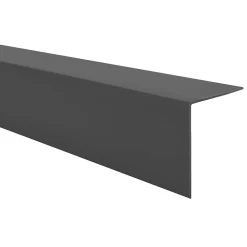 Quest Plinthe Pour Sol En Vinyle Et Pvc<Cornière PVC 20x10 mm de protection et de décoration, baguette d'angle de finition, profilé L, KT, rigide, gris foncé, 150 c