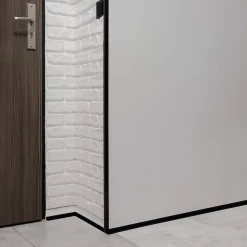 Quest Cornière PVC 20x20 mm de protection et de décoration, baguette d'angle de finition, profilé L, KT, rigide, vert clair, 150 c- Plinthe Pour Sol En Vinyle Et Pvc