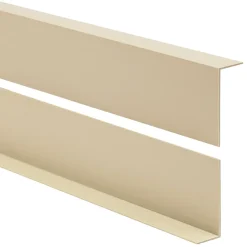 Quest Cornière PVC 30x30 mm de protection et de décoration, baguette d'angle de finition, profilé L, KT, rigide, beige, 150 cm- Plinthe Pour Sol En Vinyle Et Pvc