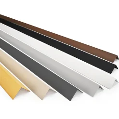 Quest Cornière PVC 35x18 mm de protection et de décoration, baguette d'angle de finition, profilé L, KT, rigide, beige, 200 cm- Plinthe Pour Sol En Vinyle Et Pvc