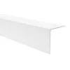 Quest Cornière PVC 15x15mm de protection et de décoration, baguette d'angle de finition, profilé L, KT, rigide, blanc, 150 cm- Plinthe Pour Sol En Vinyle Et Pvc