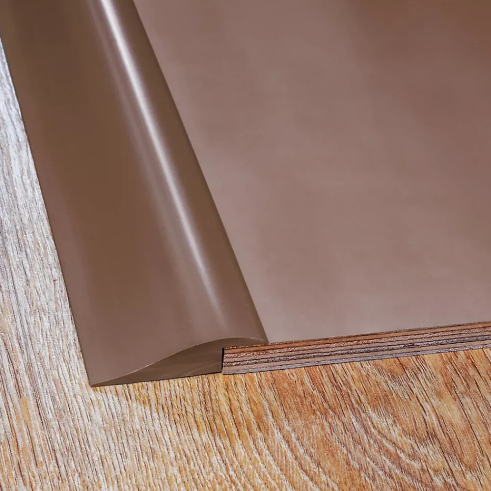 Quest Plinthe Pour Sol En Vinyle Et Pvc<Profil de rampe flexible en PVC autocollant pour carrelages et moquettes, Marron