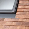 Velux Raccord fenêtre de toit simple sur tuiles plates EDP CK02 gris- Raccord, Habillage Et Bloc Isolant De Fenêtre De Toit