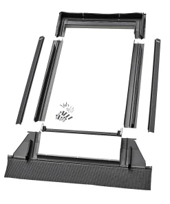 Velux Raccord fenêtre de toit simple sur tuiles EDW CK02 ocre- Raccord, Habillage Et Bloc Isolant De Fenêtre De Toit