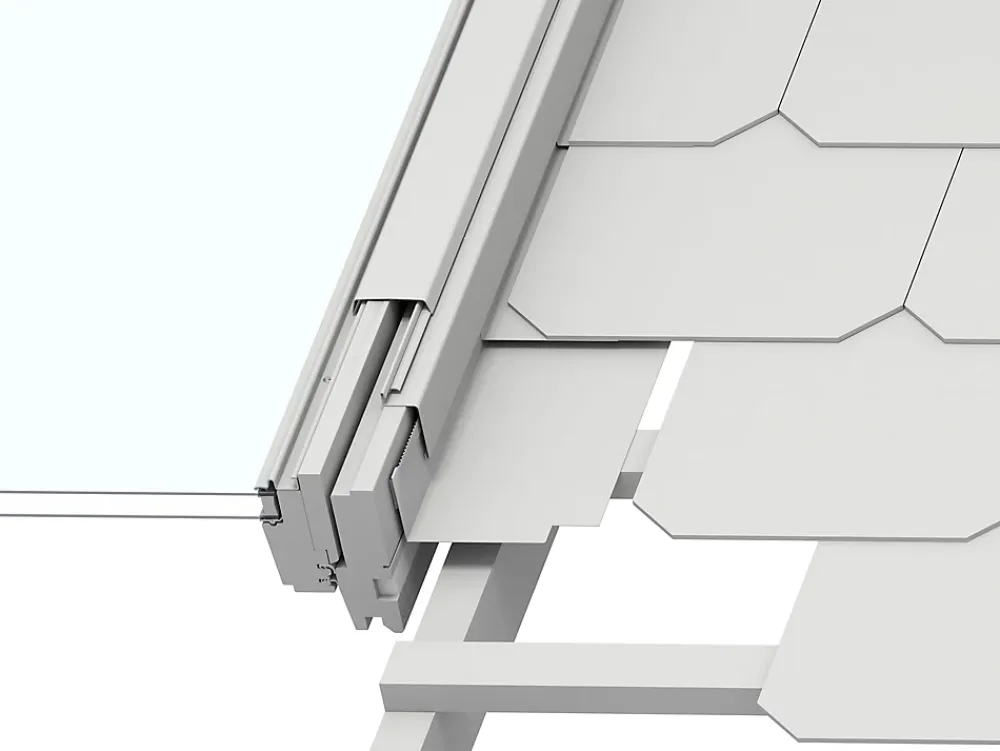 Velux Raccord, Habillage Et Bloc Isolant De Fenêtre De Toit<Raccord fenêtre de toit simple sur ardoises EDL UK08 gris