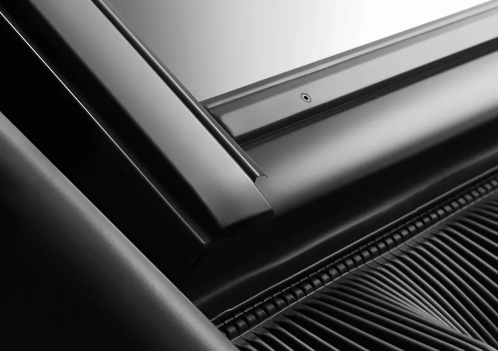 Velux Raccord fenêtre de toit simple sur tuiles EDW CK04 ocre- Raccord, Habillage Et Bloc Isolant De Fenêtre De Toit