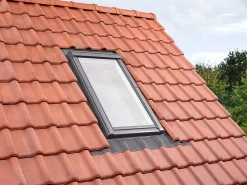Velux Raccord fenêtre de toit simple sur tuiles EDW CK04 ocre- Raccord, Habillage Et Bloc Isolant De Fenêtre De Toit