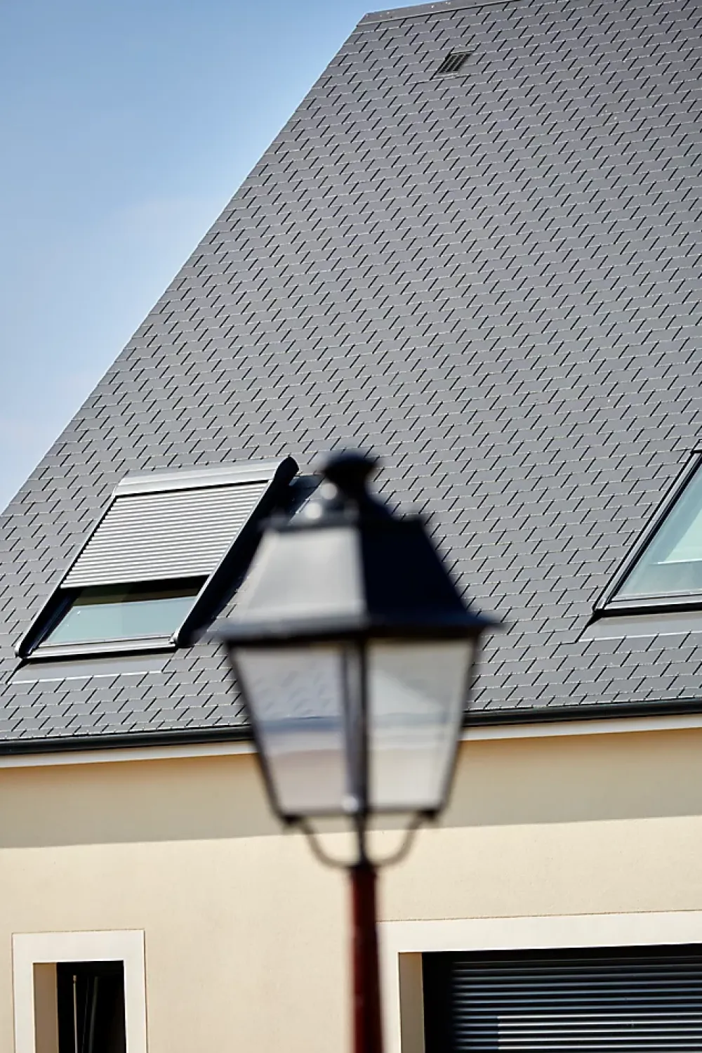 Velux Raccord, Habillage Et Bloc Isolant De Fenêtre De Toit<Raccord fenêtre de toit simple sur ardoises EDN MK06 gris