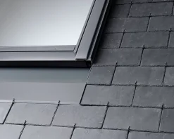 Velux Raccord fenêtre de toit simple sur ardoises EDN CK02 gris- Raccord, Habillage Et Bloc Isolant De Fenêtre De Toit