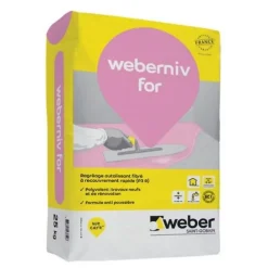 Weber Ragréage autolissant fibré polyvalent (P3R FIBRE) .NIV FOR - Sac de 25 Kg- Ragréage Et Primaire Pour Carrelage