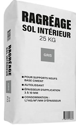Ragréage Et Primaire Pour Carrelage<Ragréage sol intérieur pour supports neufs gris 25kg