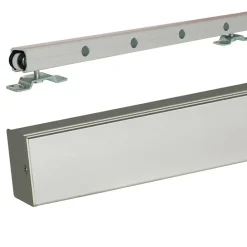 Gd Menuiseries Rail Alu Avec Cache Rail Couleur Alu- Porte Coulissante