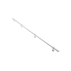Fortia Rampe arrondie pour escalier en acier coloris argent- Accessoire D'Escalier