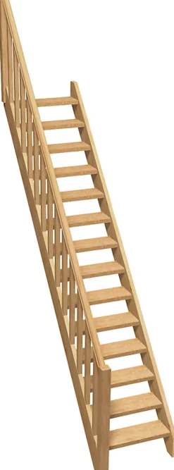 Kordo Accessoire D'Escalier<Rampe balustre rectangle sapin escalier 1/4 tournant