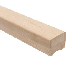 Fortia Rampe carrée pour escalier chêne coloris naturel- Accessoire D'Escalier