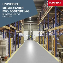 Floordirekt Dalle Pvc Garage<Revetement sur mesure, Gris 120 x 450 cm -