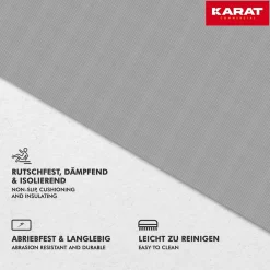 Floordirekt Dalle Pvc Garage<Revetement sur mesure, Gris 120 x 400 cm -