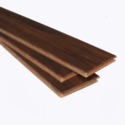 GoodHome Revêtement de sol clipsable Chaiya 2 M en bambou verni- Parquet Contrecollé|Voir Tous Les Parquets