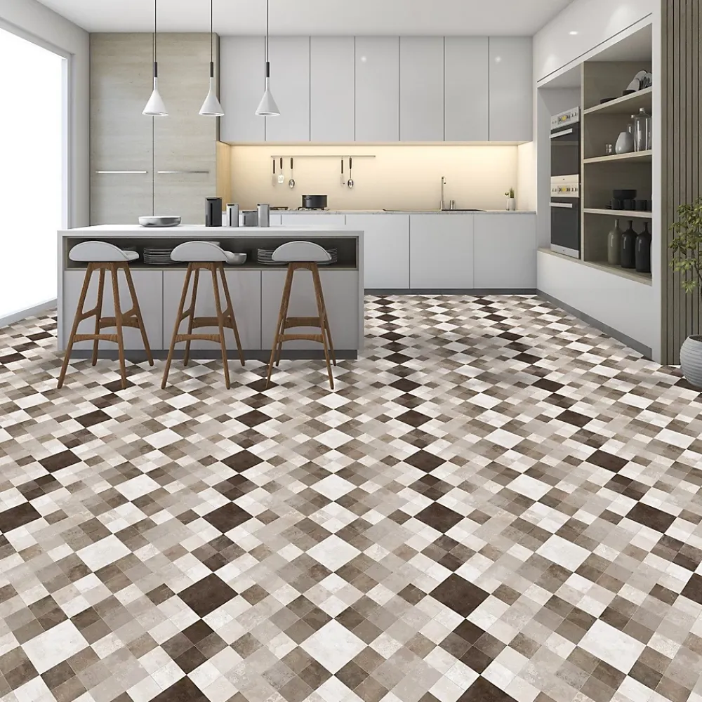 Floordirekt Revêtement de sol Sable de Toscana Toscana 2 Vinyle 100 x 100 cm- Lino Sol Vinyle Pvc
