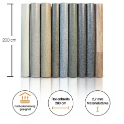 Floordirekt Revêtement de sol Spark Westwood S02 Vinyle 100 x 50 cm- Lino Sol Vinyle Pvc
