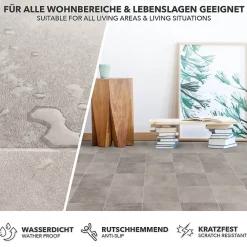 Floordirekt Dalle Et Lame Pvc<Revêtement de sol sur mesure Atlantic Zala 997M Largueur 100 x 200 cm -