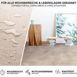 Floordirekt Revêtement de sol sur mesure Atlantic Midas 741M 200 x 200 cm -- Dalle Et Lame Pvc