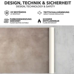 Floordirekt Revêtement de sol sur mesure Atlantic Midas 741M 200 x 200 cm -- Dalle Et Lame Pvc