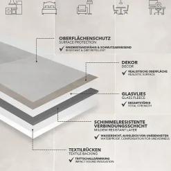 Floordirekt Dalle Et Lame Pvc<Revêtement de sol sur mesure Atlantic Zala 997M Largueur 100 x 50 cm -