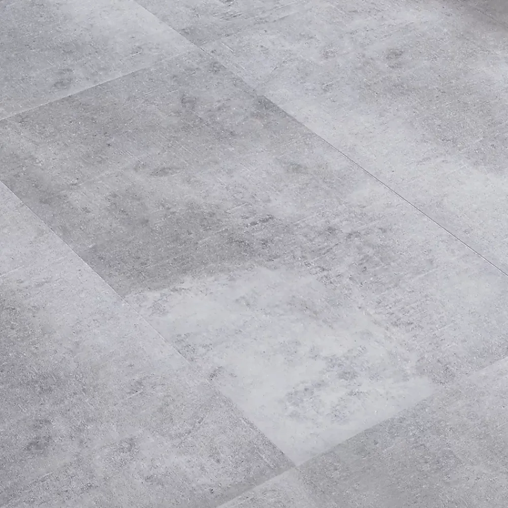 Neu.Holz Revêtement de sol vinyle SPC à clipser Aldire 10 planches 1,86 m² gris effet béton- Dalle Et Lame Pvc