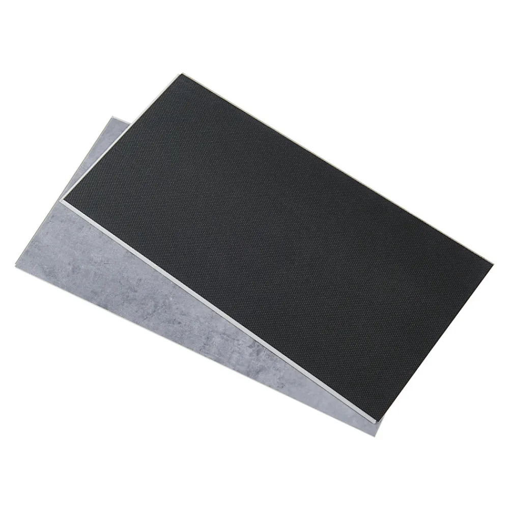 Neu.Holz Revêtement de sol vinyle SPC à clipser Aldire 10 planches 1,86 m² gris effet béton- Dalle Et Lame Pvc