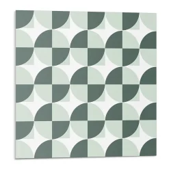 Wallfluent Lambris Mural<Revêtement Mural PVC 50x50 cm Géométrie Des Cercles Et Des Carrés 4 pièces