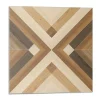 Wallfluent Revêtement Mural PVC 50x50 cm Motif Géométrique À Carreaux 4 pièces- Lambris Mural