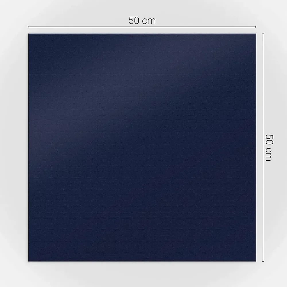Wallfluent Revêtement Mural PVC 50x50 cm Couleur : Bleu Marine Foncé 4 pièces- Lambris Mural