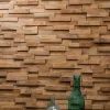 Wanda Collection Revêtement parement en teck recyclé naturel barette 20cm x50cm- Plaquette De Parement|Plaquette De Parement