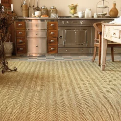 Sisal Et Jonc De Mer|Sisal Et Jonc De Mer<Revêtement sol Jonc mer sous-couche latex à chevrons 4m Balsan