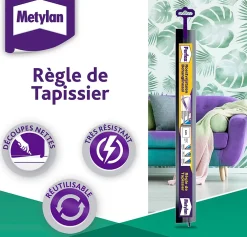 Metylan Règle de tapissier en métal L.58.5 x l.6.7 cm- Outils Du Tapissier