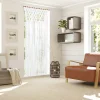 Jardiline Rideau de porte macramé bohème blanc L.200 x l.90cm- Moustiquaire Pour Porte