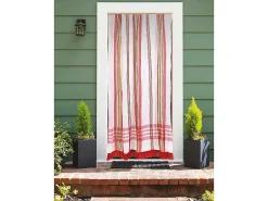 Morel Rideau de porte moustiquaire en toile multicolore Rouge 140 x 225 cm -- Accessoire Pour Moustiquaire