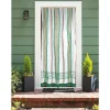 Morel Rideau de porte moustiquaire en toile multicolore Vert 140 x 225 cm -- Accessoire Pour Moustiquaire