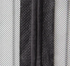Avosdim Rideau Moustiquaire aimanté - L100 x H215cm - Noir- Moustiquaire Pour Fenêtre
