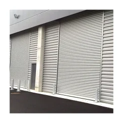 4M Rideau Métallique Blanc RAL9010 Motorisé 380V Lames Pleines 9/10ème L8000 H5500- Porte De Garage Enroulable