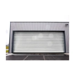 4M Porte De Garage Enroulable<Rideau Métallique Blanc RAL9010 Motorisé 220V Lames Pleines 9/10ème L5500 H5000 PREMIUM