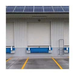 4M Porte De Garage Enroulable<Rideau Métallique Blanc RAL9010 Motorisé 220V Lames Pleines 7/10ème L5000 H3500 PREMIUM
