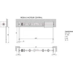 4M Porte De Garage Enroulable<Rideau Métallique Galvanisé Motorisé 220V Lames Pleines 7/10ème L4000 H2000 CLASSIC