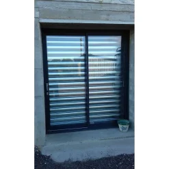 4M Porte De Garage Enroulable<Rideau Métallique Galvanisé Manuel Lames Pleines 7/10ème L2500 H1500 CLASSIC