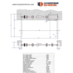 4M Porte De Garage Enroulable<Rideau Métallique Galvanisé Motorisé 220V Lames Pleines 7/10ème L2400 H2000 CLASSIC
