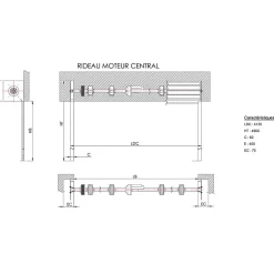 4M Porte De Garage Enroulable<Rideau Métallique Galvanisé Motorisé 220V Lames Pleines 7/10ème L4000 H4500 PREMIUM