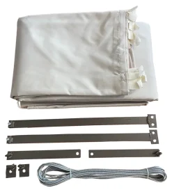 Couleurs Du Monde RIDEAUX D'OMBRAGE POUR PERGOLA LUBERON- Moustiquaire Pour Tonnelle Et Pergola