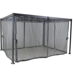Hespéride Moustiquaire Pour Tonnelle Et Pergola<Rideaux moustiquaire pour tonnelle Belize lattes 3 x 3,8 m